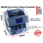 1927-XD-700 Multi-Currency Value Counter